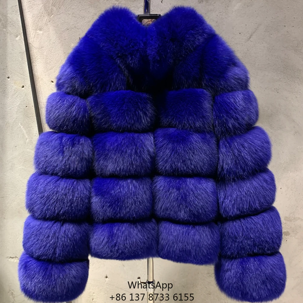 

Новейший дизайн: короткие шубы из меха голубой лисы, женские шубы из цельных шкурок