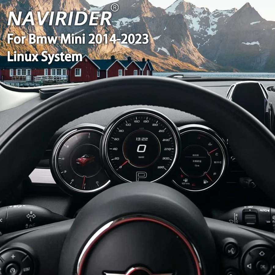 Linux System LCD Upgrade Dashboardr Panel For Bmw Mini 2014-2023 Digital Instrument Clock digital meter screen Virtual Cockpit