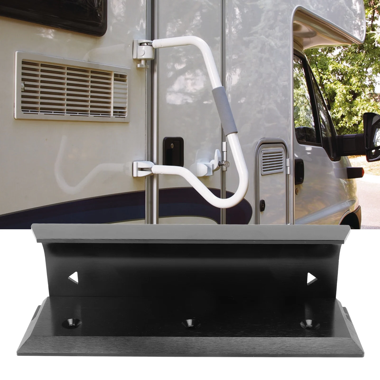 

Aluminium Alloy Door Lock Barricade Brace Security Lock for RV Yacht Home Standard Doors Anti-Pry Easy Install High Load Bearing