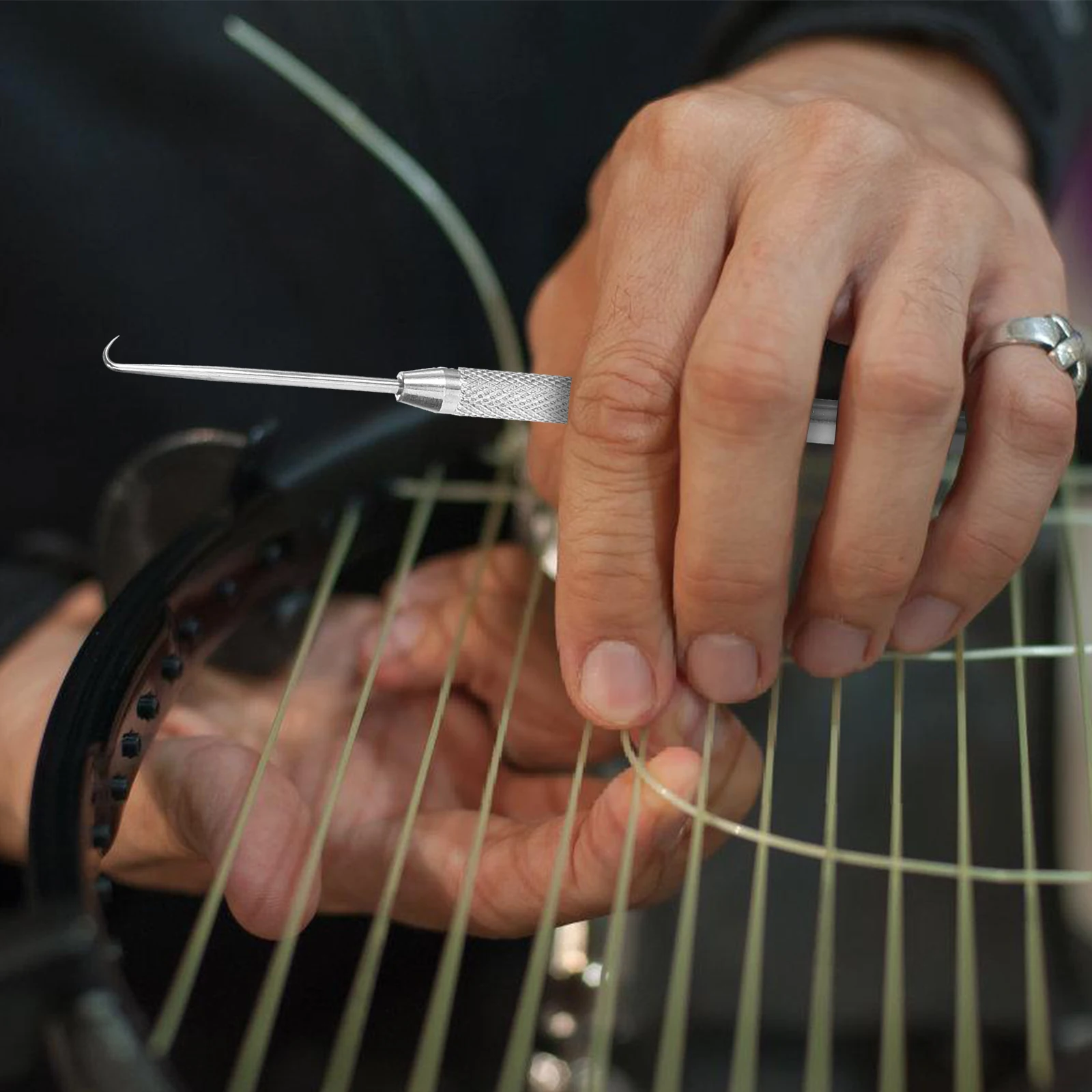 

Серебряный крючок для натягивания теннисной ракетки, инструмент для вытягивания проволоки, принадлежности для бадминтона, фиксация резьбы, эффективный, легкий вес