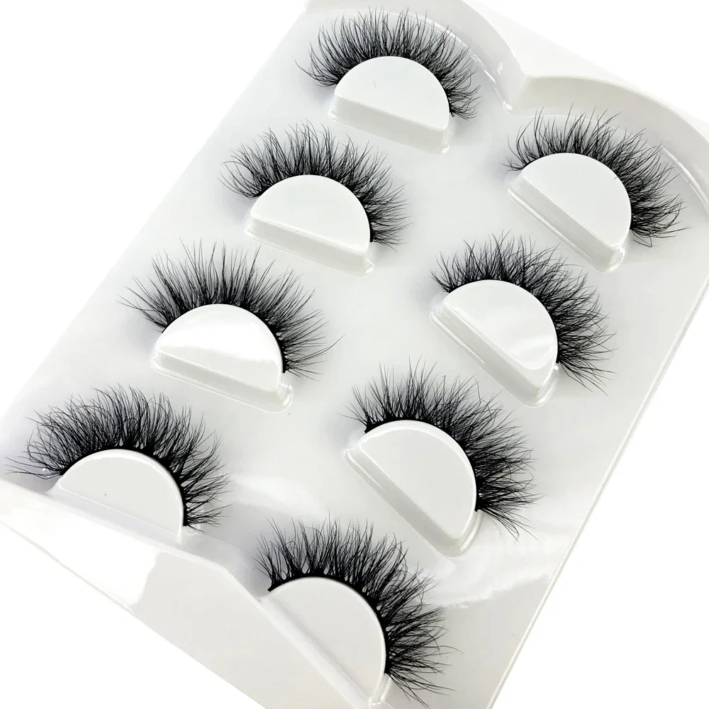 4 pairs 3D Mink Lashes Natural False Eyelashes Dramatic Soft Eyelash Extension Reusable Lashes Makeup Tools for beauty