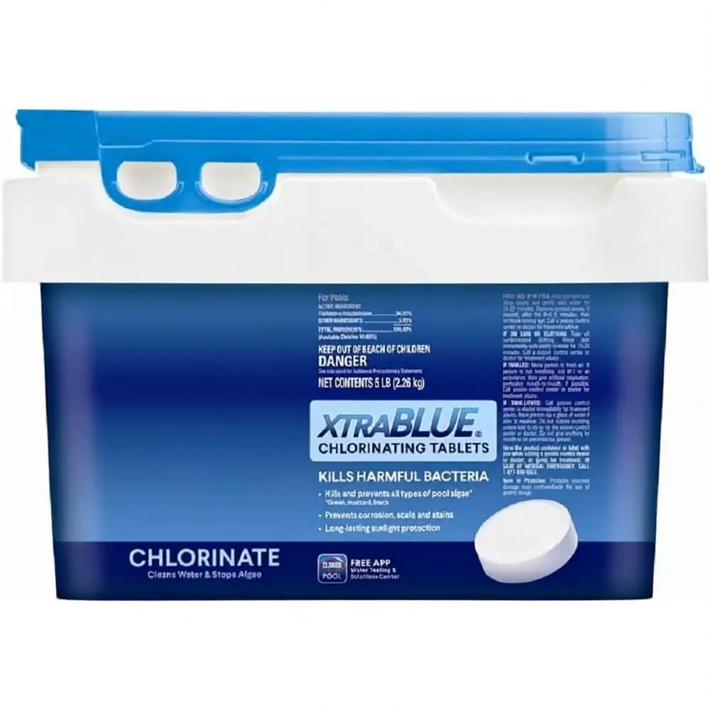 

Хлорные таблетки по 3 фунта, в индивидуальной упаковке, уничтожают бактерии и предотвращают рост водорослей