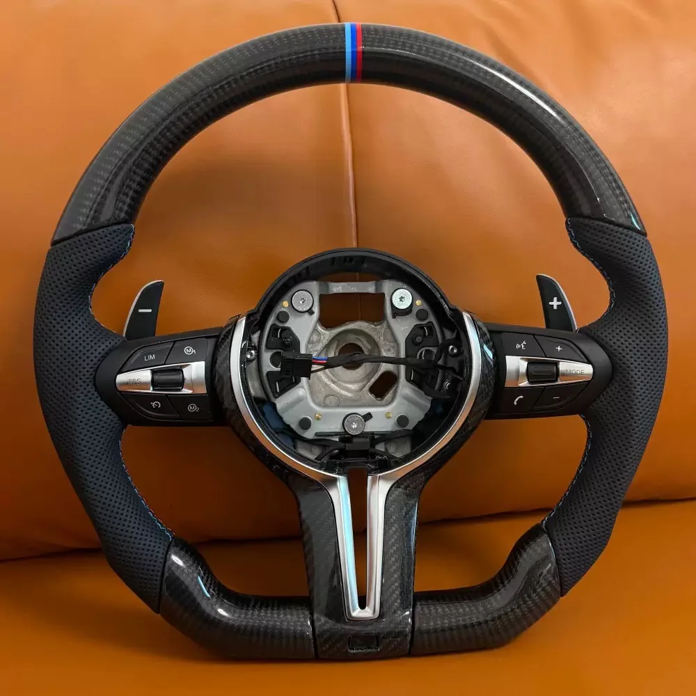 Carbon Fiber Steering Wheel Interior Customizable For BMW F30 F10 F31 F34 F20 F21 F22 F25 F22 F36 F33 F32 F01 F15 F45 Suitable