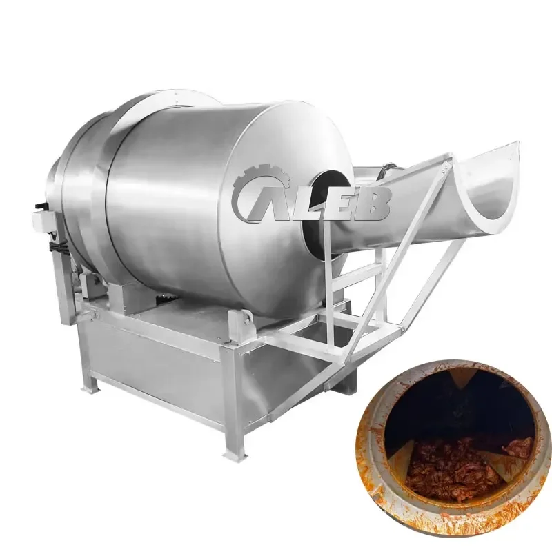 YWM Certificate Automatic Rolling and Rubbing Vacuum Tumbling Machine 304SS Meat Tumbler Marinating Machine for Beef Pork