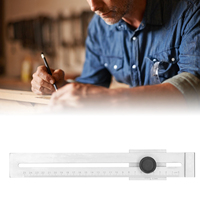 Hole Scribing Ruler 0‑250mm Woodworking Scribe Crossed‑Out Tool Carpentry Marker Line Gauge Carpentry Marking Gauge