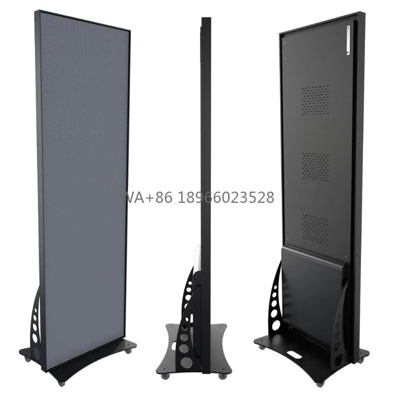 Indoor P2 P4 Smart Mirror LED Advertising Screen 4K Resolution Folding Poster Display with Animation Function and SDK