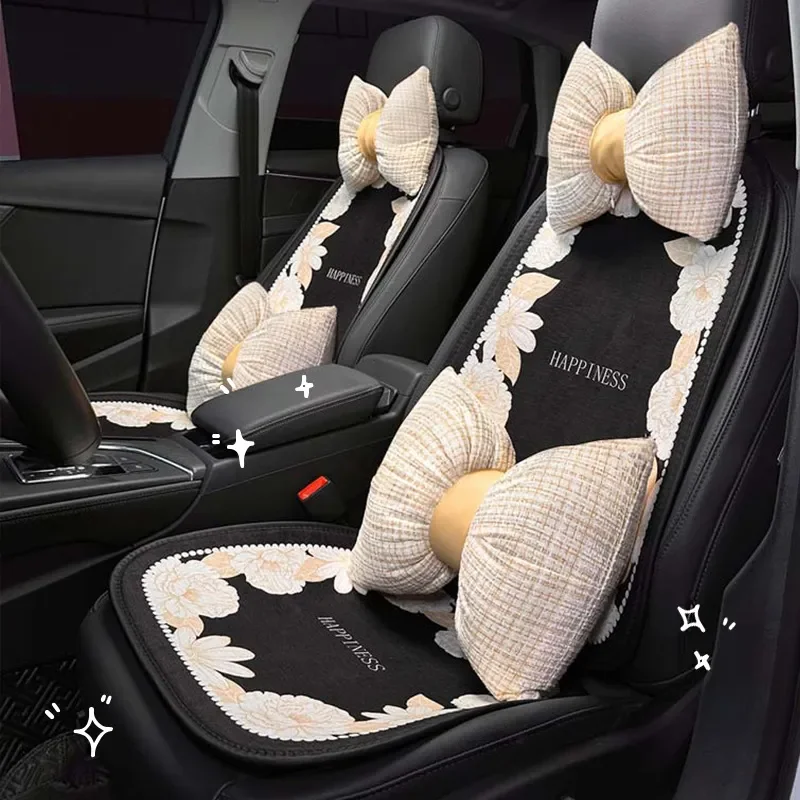 For Toyota Camry Car Seat Cushion Winter Warm Antifreeze Plush Thickened Advanced Sense Internet Celebrity