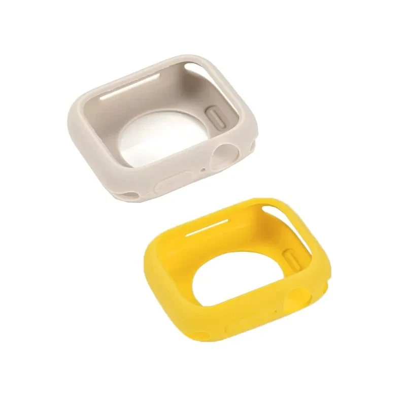 Candy Soft Silicone Case for Apple Watch 11 46mm 42/40/44/41/45mm Accessories Bumper protector 2PCS Cover iwatch Serie 9 8 7 6 5