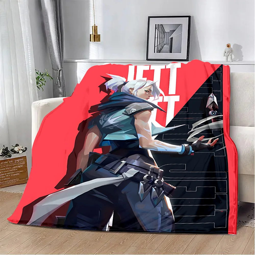 New Anime Game Valorant HD Printed Blanket Picnic Blankets Warm Blanket Soft and Comfortable Blanket Home Travel Birthday Gift