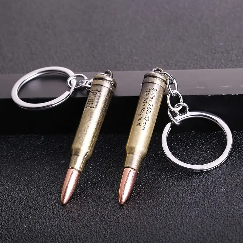 New Counter Strike  Guns Bullet Revolver Keychain Car Keyring Jewelry Men Gift