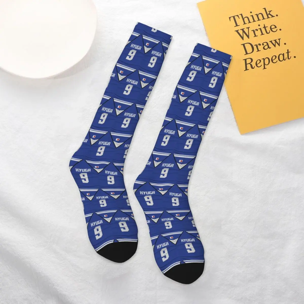 

All Seasons Kojiro Hyuga Captain Tsubasa Socks Harajuku Crew Socks Funny Stockings for Men Women