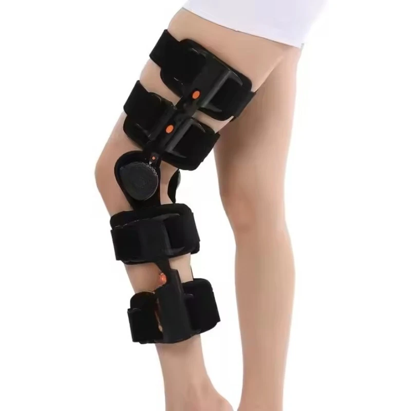 

Knee Joint Stabilizer Orthosis Flexible One-Size Lower Limb Rehabilitation Device for Fracture Support and Thigh Leg Recovery