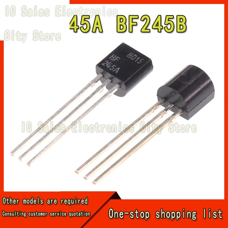 20 Stuks Transistor Bf245b Bf245 F245b Bf245a Naar-92 Directe Invoeging Veld-Effect Transistor Ic Chip In Voorraad Groothandel