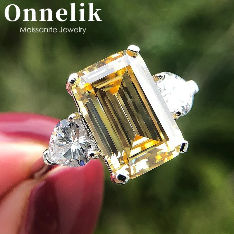 

Onnelik New Arrival S925 Sterling Silver 4.5CT 8x11mm Oval Cut Moissanite Ring Unique Minimalist Versatile Women's Diamond Gift