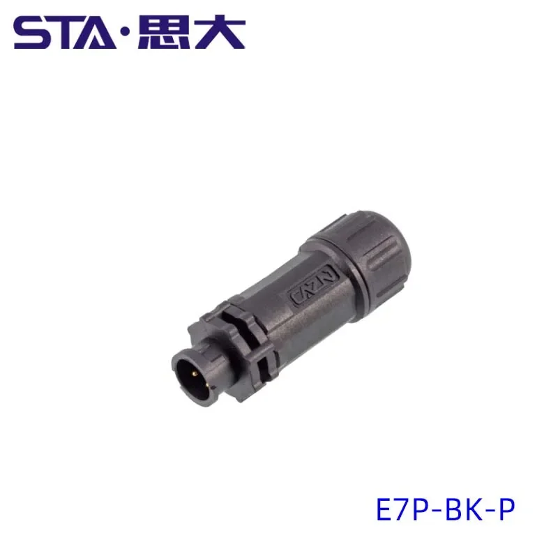 Plastic Straight Female Field Installable Connector 2-6Pin Mating Plug 5A 2A Waterproof Outdoor Circulal 28UNS Aviation Thread