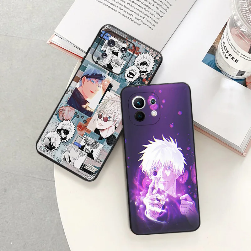 Matte Phone Cases For Redmi 12 12c 13c Note12 Note13 Pro Gojo Satoru Jujutsu Kaisen Xiaomi 13 Lite 12x 12t 12s Soft Black Cover