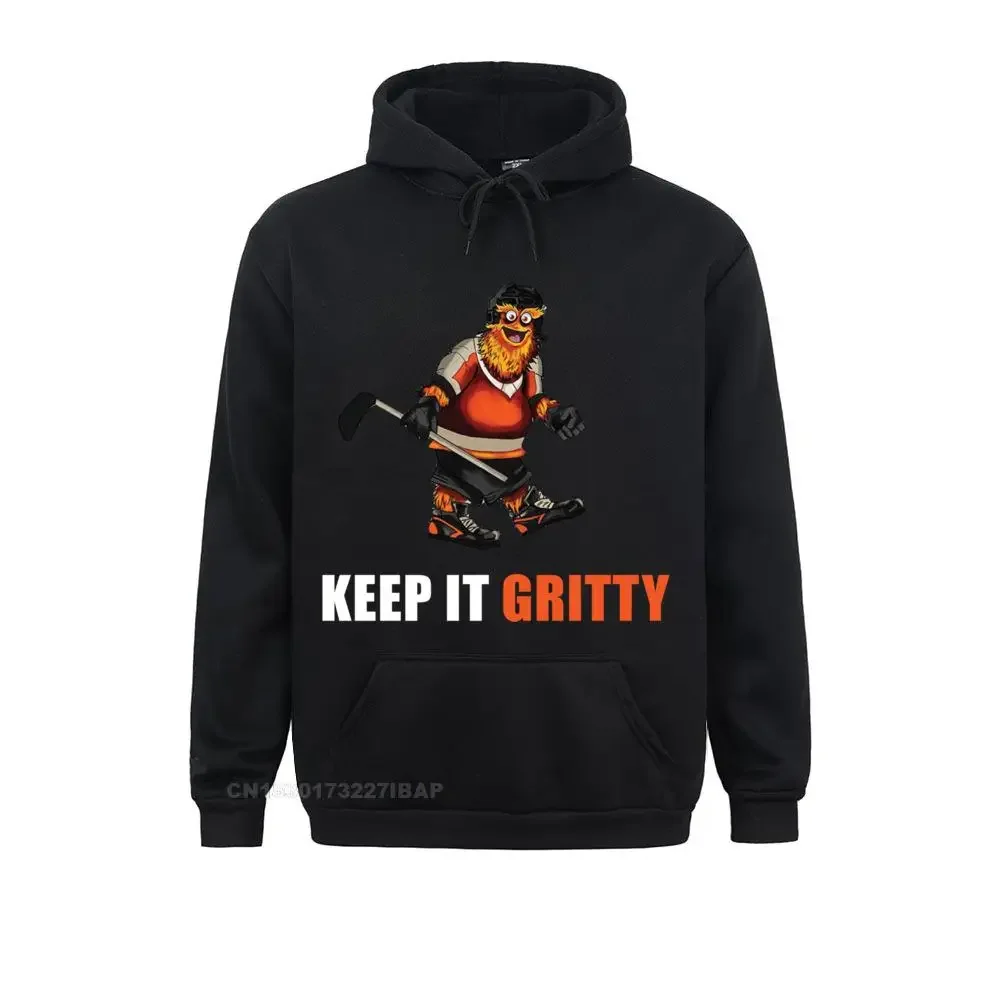 

Keep It Gritty Funny Sports Team Fan Gift Hoodie Sweatshirts April FOOL DAY Hoodies Slim Fit Sportswears Classic Men