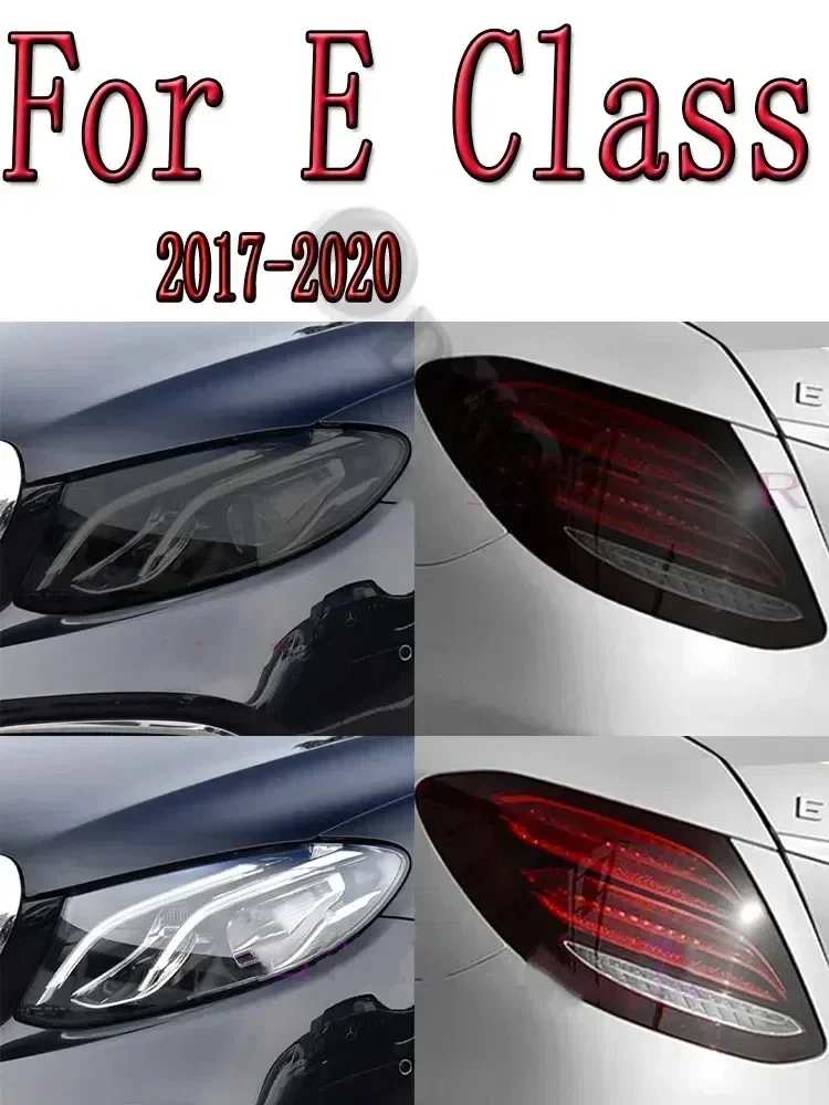 

For Mercedes Benz E Class W213 C238 S213 A238 E63 AMG Car Headlight Tint Black Protective Film Taillight Transparent TPU Sticker