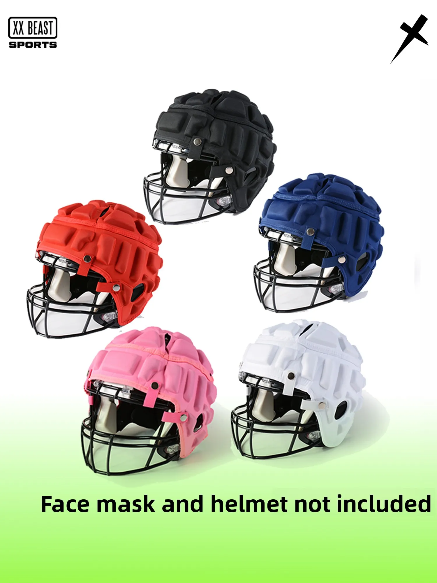 American Football Helmet Soft  Protective Cap Rugby Headgear Anti-Collision Cover Prevent Scratches Sports Equipment