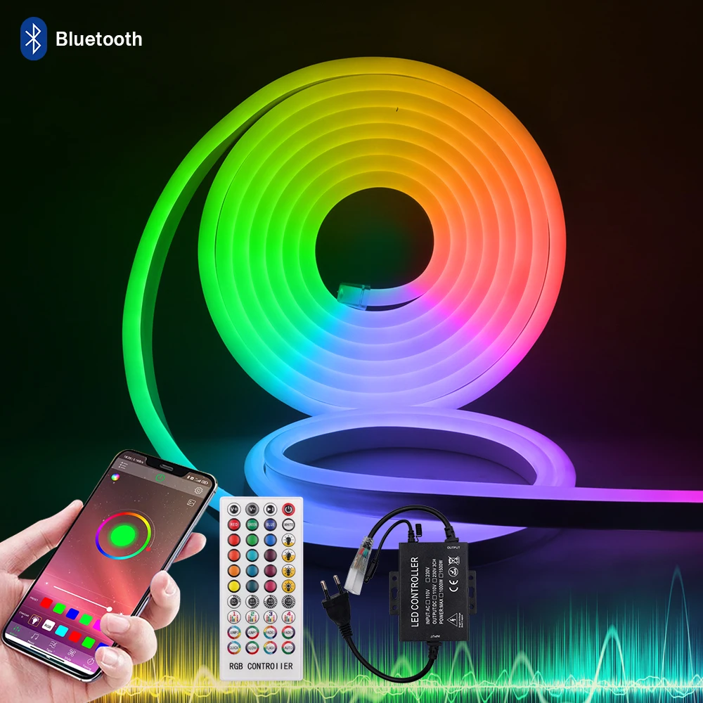 

RGB-лента Неоновая Гибкая с поддержкой Bluetooth, 110 В, 220 В