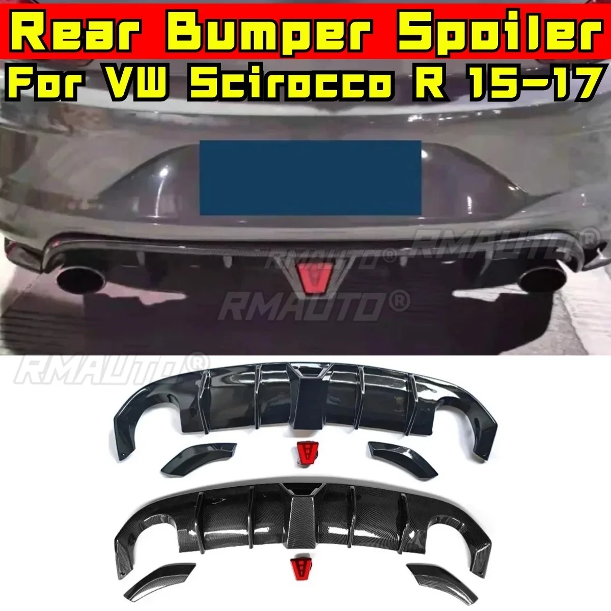 

For Volkswagen Golf MK6 GTI 2008-2013 Car Rear Bumper Lip Splitter Diffuser Body Kit Bumper Guard Protector Cover Tunning