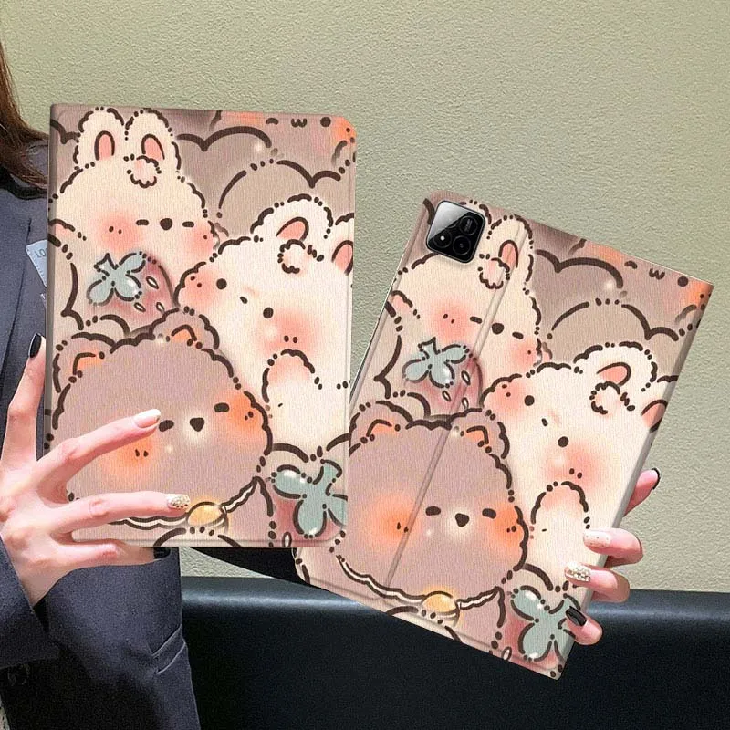 

Cartoon bear pattern For Xiaomi Redmi Mi Pad 5 6 6s 7 SE Pro Max Ultra 12.4 12.5 14 inch Tablet Case