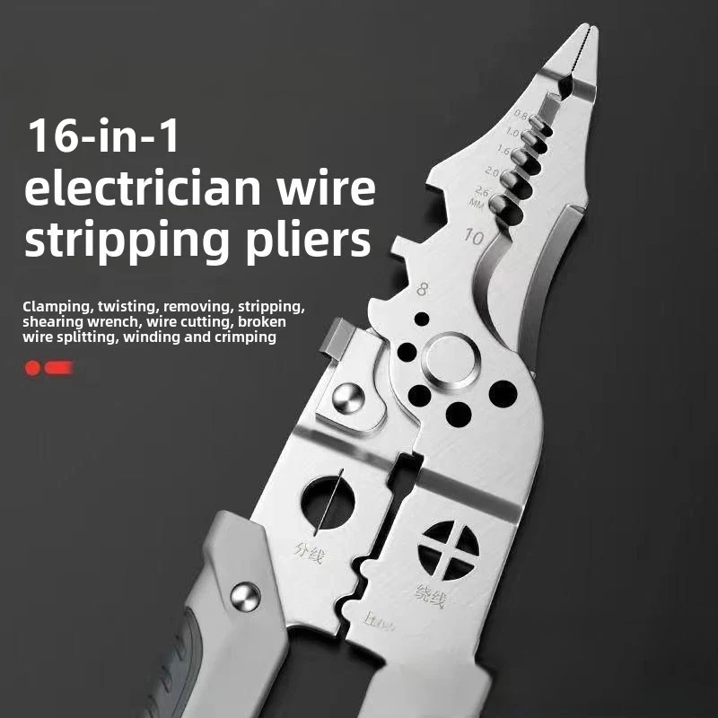 Multi Functional Electrician Pliers For Wire Splitting And Stripping, Specialized For Electricians