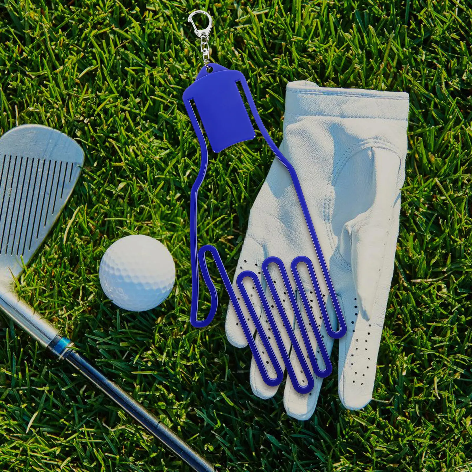 

2Pcs Golf Glove Holder Plastic Hand Shape Design Glove Drying Rack Keeps Gloves in Shape Even Drying All Sizes