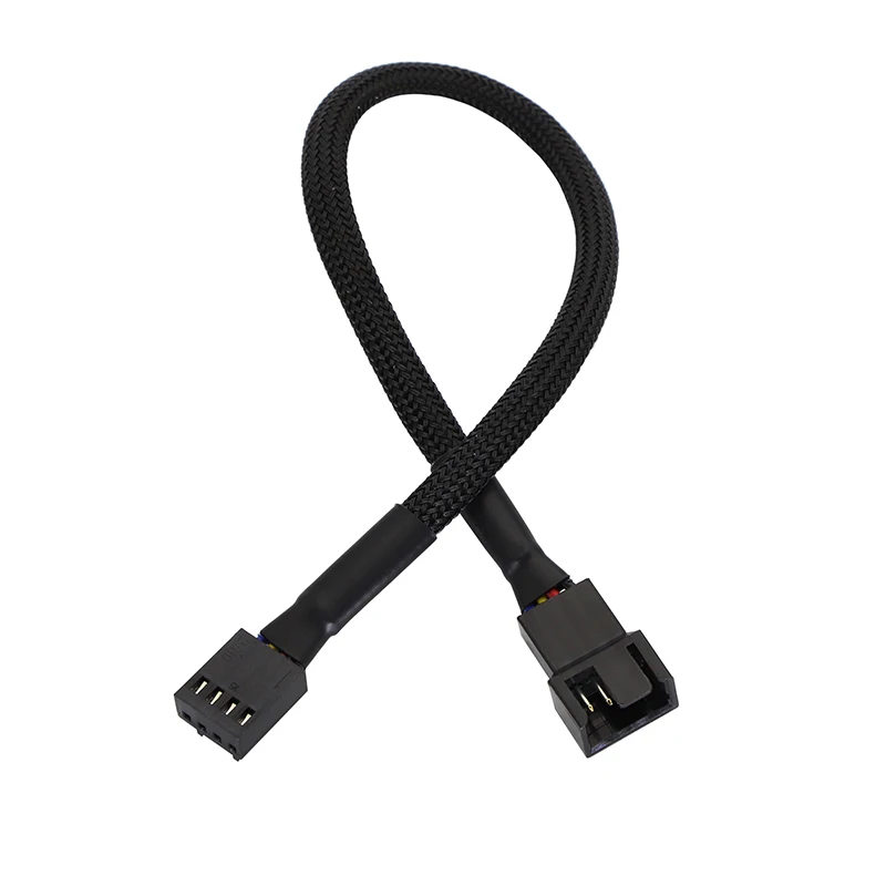 5Pcs 4 Pin PWM Connector Case Fan Extension Power Cable 26cm For Compure CPU Cooling System for Computer Connector Case Fan