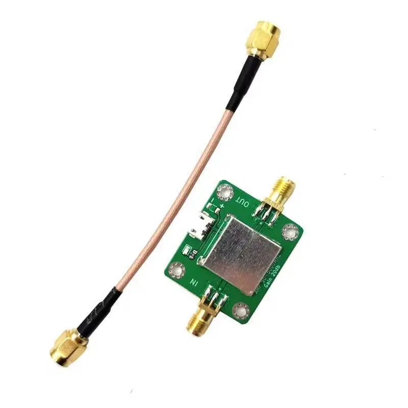 ABDX-50M-6GHz Low Noise RF Amp Lifier Ultra Wideband Gain 20dB Test Measurement Inspection Signal Sources Conditioning