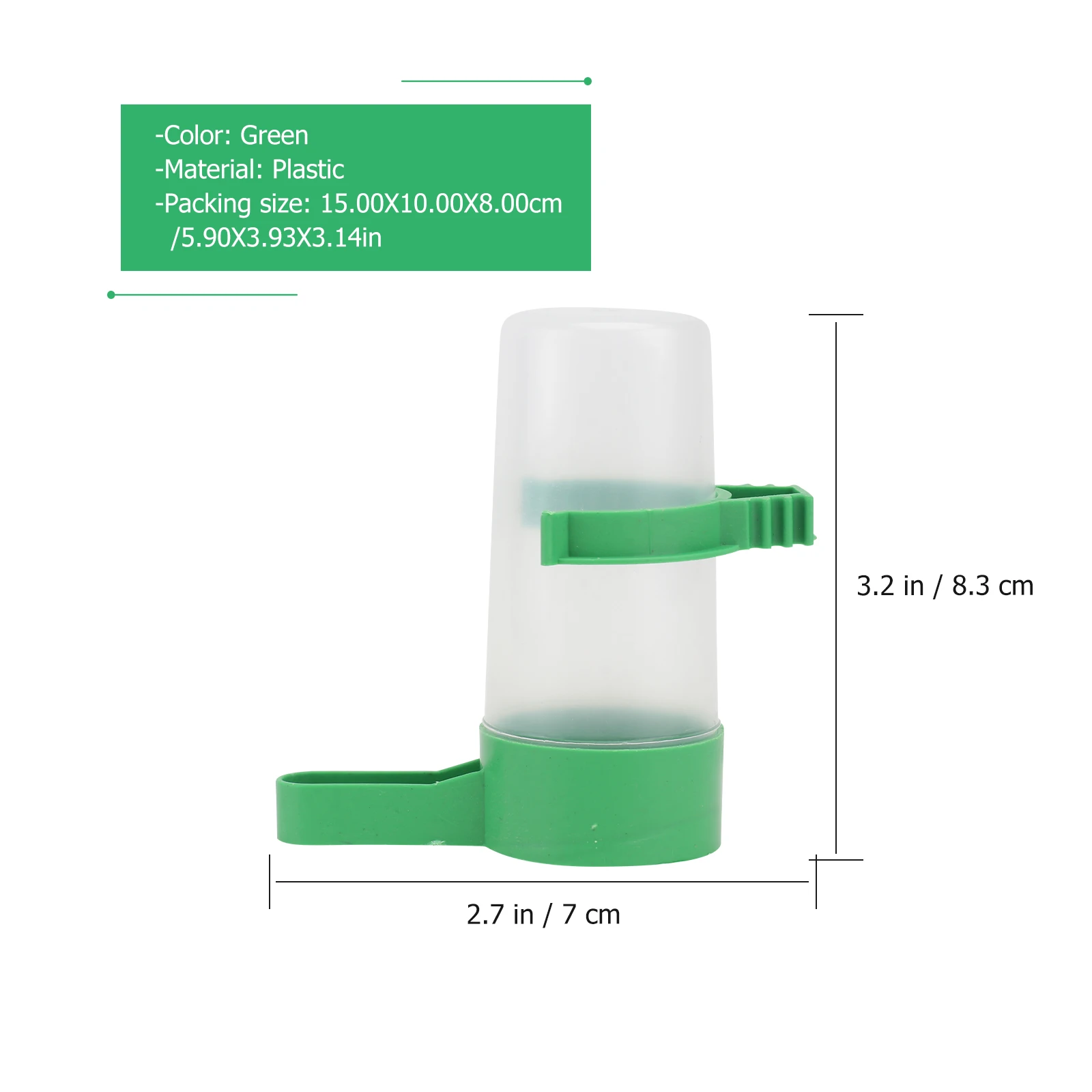 

Automatic Pet Feeder Waterer Plastic Bird Drinking Fountain Bowl for Parrot Cage Easy Clean Save Time Pet Supplies