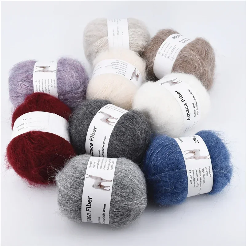 50g Alpaca Mohair Yarn for Knitting