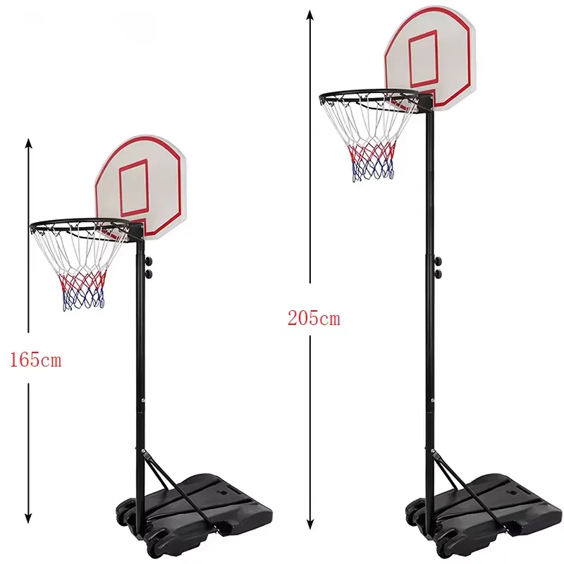 New Junior Height Adjustable Basketball Hoop  Standing Portable Basketball Standpromote sales