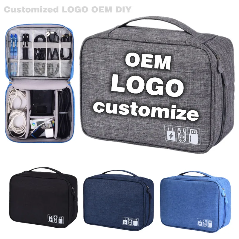 

Customized Storage Box OEM Storage Box Multifunctional Travel Bag Storage Bag Logo Protection Wire Earphone Usb Cable Storagebag