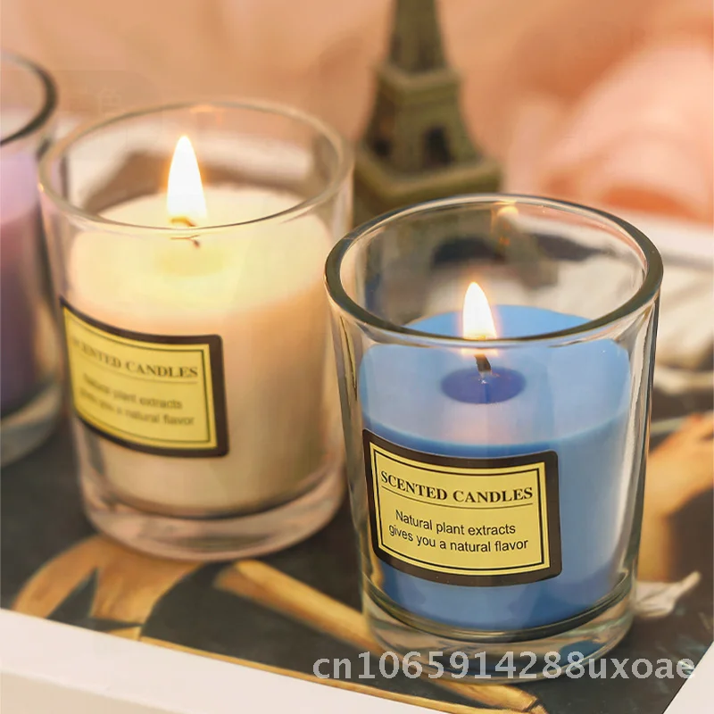 

Niche Aromatherapy Candle for Household Sleep Aid Handcrafted Plant Wax Scented Cup-Shaped Essential Oil Fragrance for Indoor