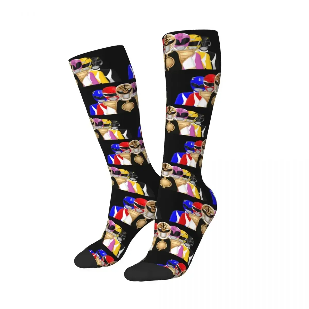 Mighty Morphin  Socks Harajuku Sweat Absorbing Stockings All Season Long Socks Accessories Unisex Birthday Present