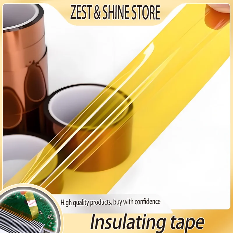 

High Temperature Heat BGA Tape Thermal Insulation Tape Electronics Board Protection Polyimide Adhesive Insulating Tape 3~100mm