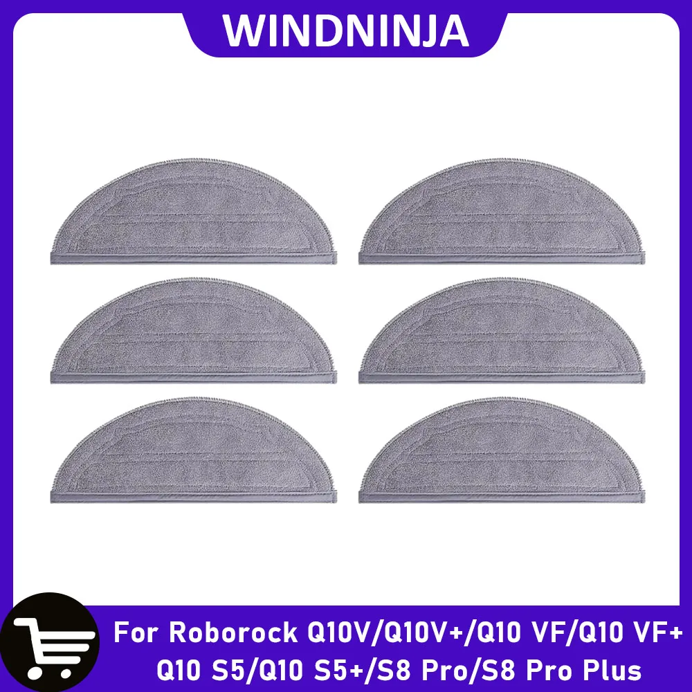 Fit For Roborock Q10V/Q10V+/Q10 VF/Q10 VF+/Q10 S5/Q10 S5+/S8 Pro/S8 Pro Plus Robot Vacuum Mop Cloth Pads Parts Accessorie