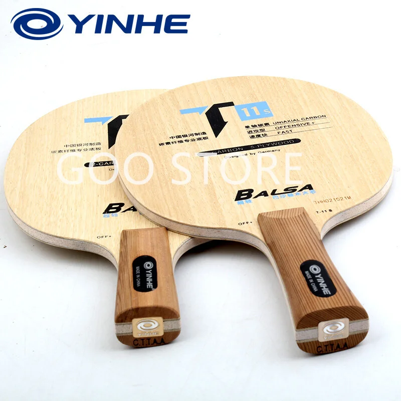 YINHE T11 / T11 + (Balsa lekki węgiel) YINHE tenis stołowy ostrze T-11 T11S oryginalny Galaxy rakieta Ping Pong Bat Paddle