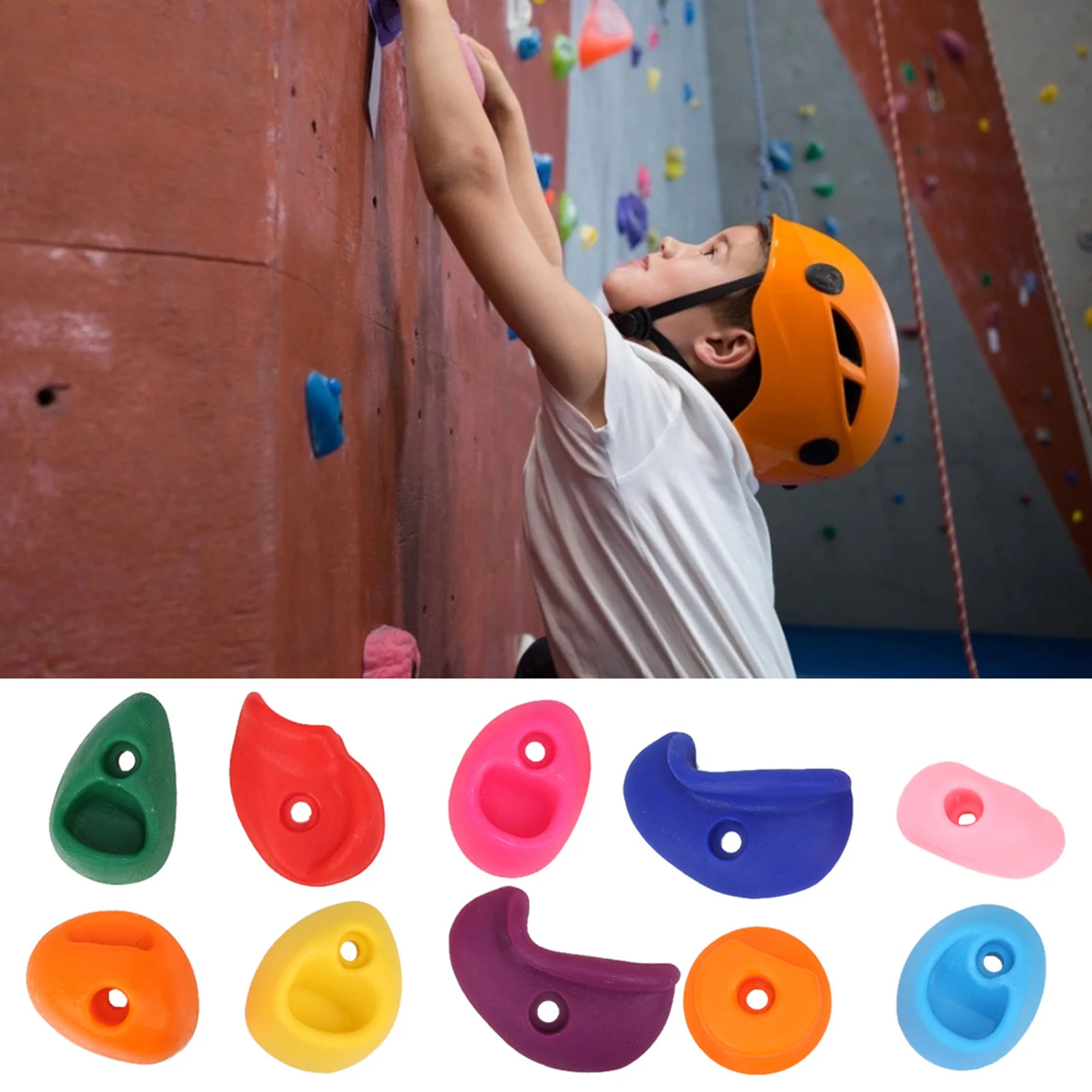 10pcs Climbing Holds Large Rock Climbing Holds Plastic Wall Grips Climbing Supplies