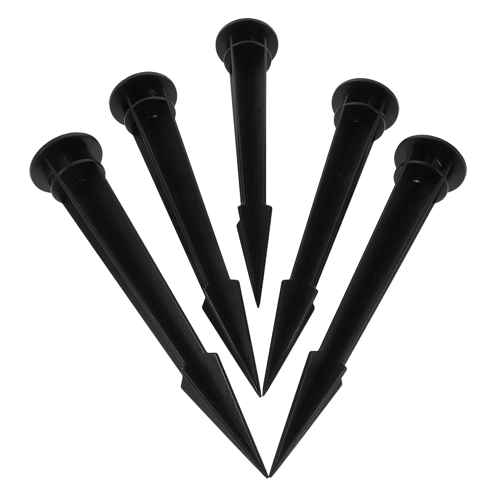 

5pcs Artificial Outdoor Plants Ground Stake Plastic Flower Stakes For Garden Lawn Yard Solar Light Replacement Garden Inserts