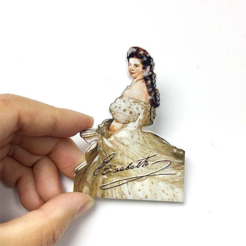 

Austrian Queen Elizabeth I Imitation Magnetic Fridge Magnet Travel Souvenir High-Value Hot-Selling Craft