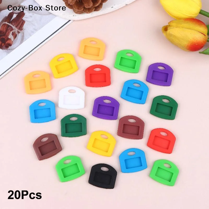 [ZY]Colorful Silicone Key Covers For Easy ID - Flexible & Durable Identifier Tags Organize Keys[ZY]