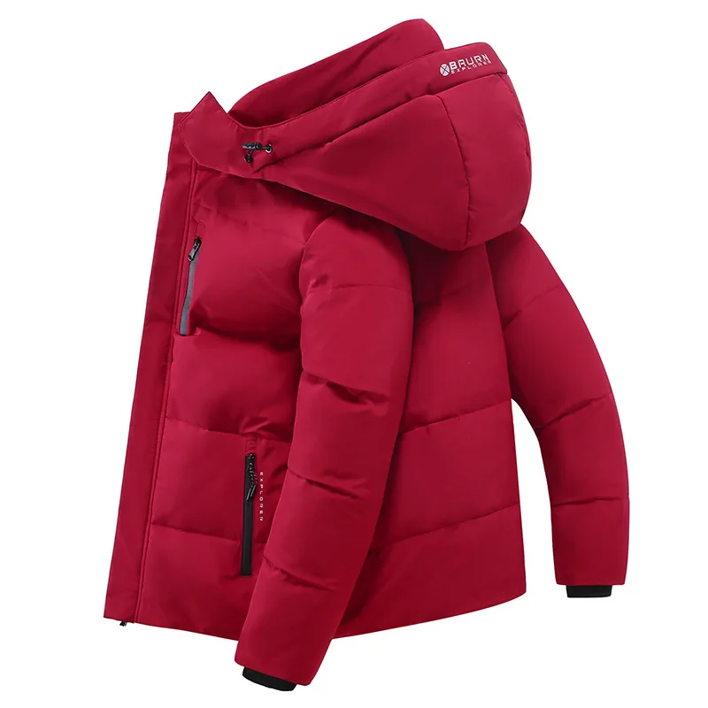 2025 New  Men's  Jacket Autumn Winter Jacket Style Cold-proof Clothing Men's Short Men's Winter Outdoor Hooded Jacket