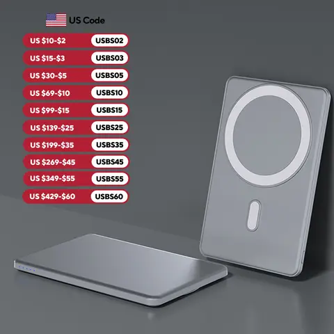 Magnetic Wireless Power Bank for Magsafe For iPhone 16 15 14 13 12 Pro Max 15W 5000mAh Portable Fast Charging External Battery