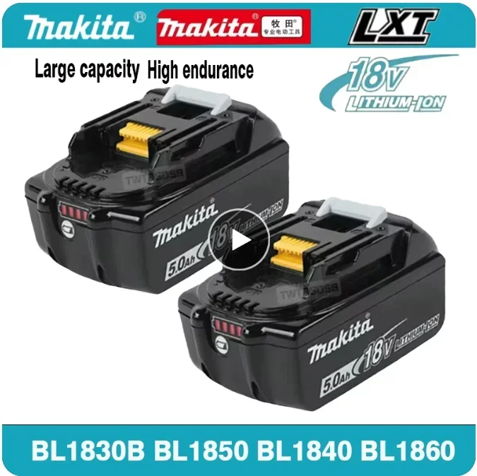 

18V 6.0Ah 100% original Makita Rechargeable Battery ,For Makita BL1830 BL1830B BL1840 BL1840B BL1850 BL1850B Power Tools Battery