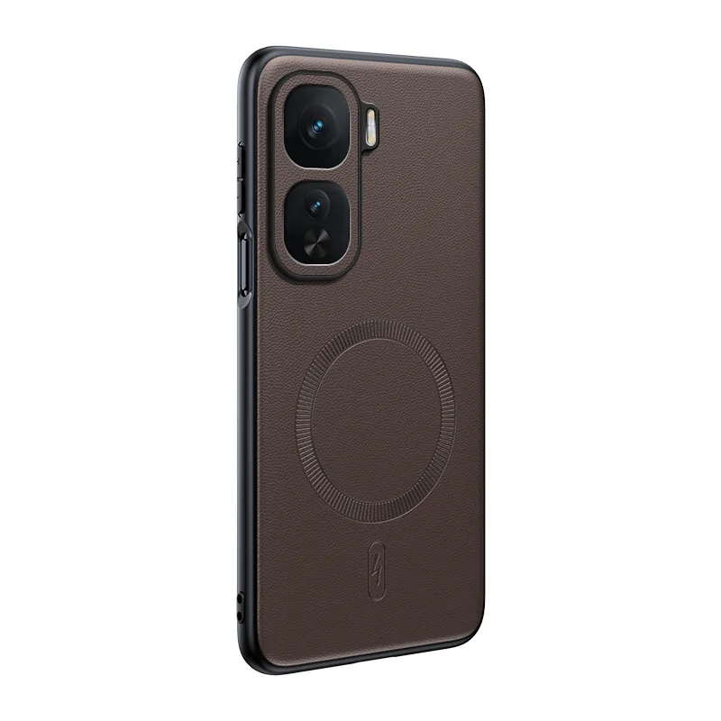 Für VIVO IQOO Neo 10 Pro Plus: Magnetische Schutzhülle aus Leder, Anti-Fingerabdruck, rutschfest, aus PC+TPU. – Detail 4