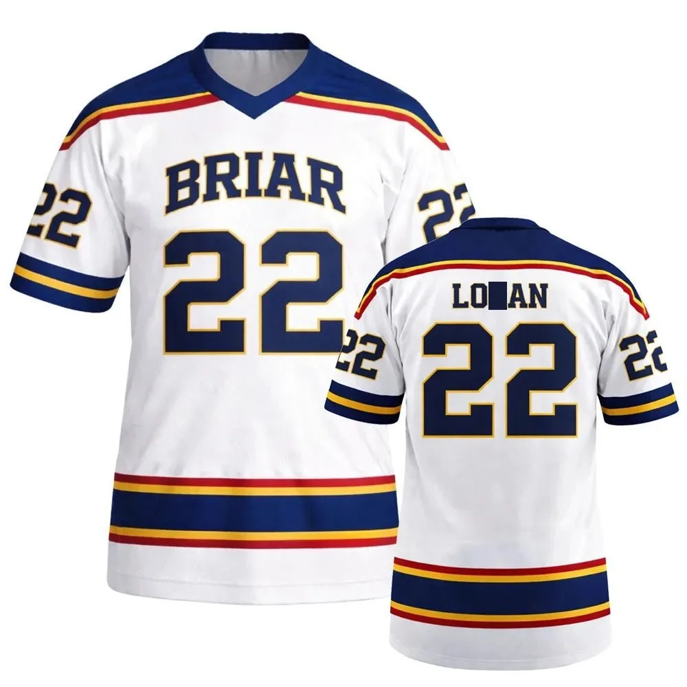 Series TV Off Campus Briar University Jersey Graham 44 22 DI LAURENTIS 66 Tucker46 T-shirt Men's Women  Streetwear Loose Summer