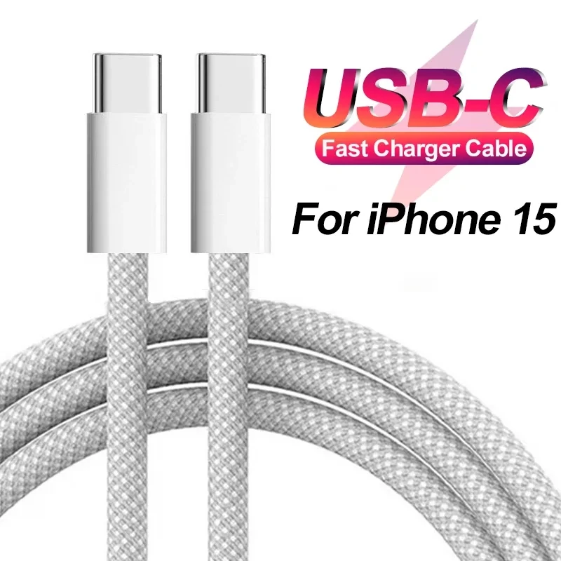 

For iPhone 15 15pro 15plus 15Pro Max PD 60W USB Type C to Type C Charger Cable USB-C Charging Cable, Phone Charging Cable