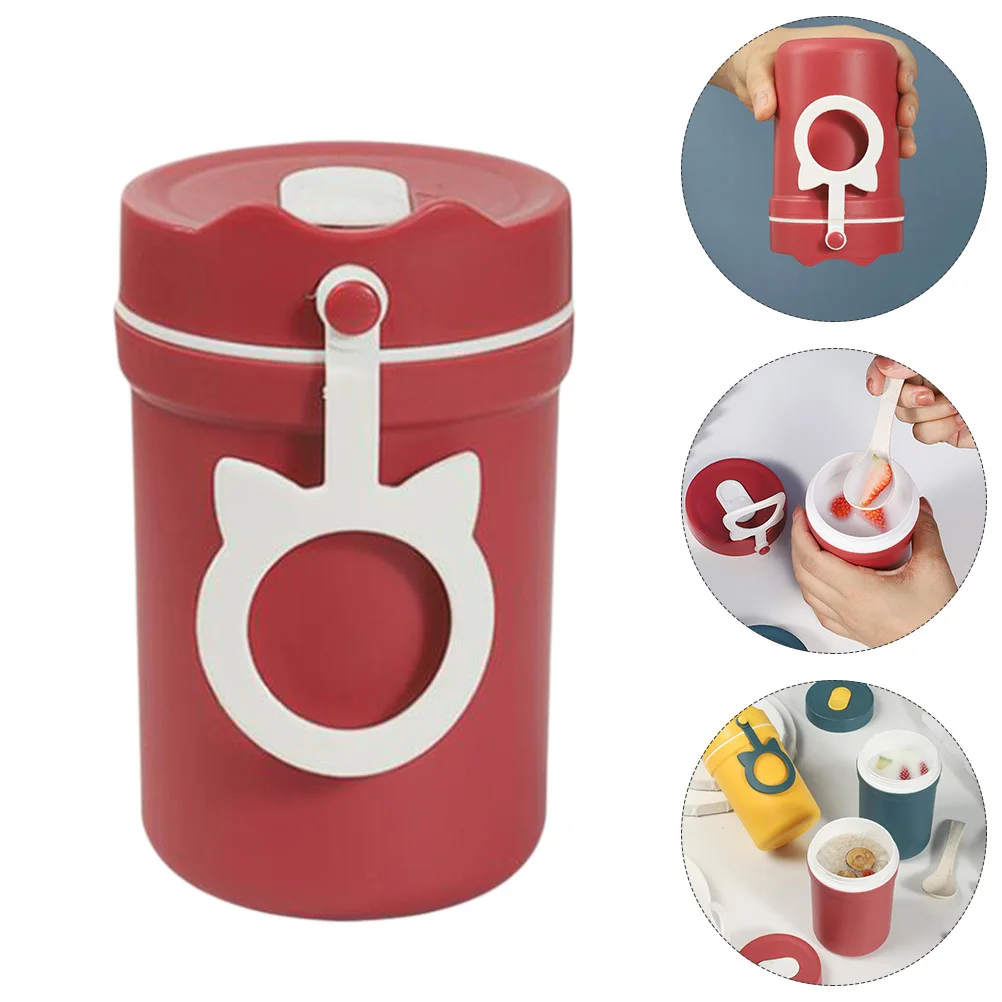 

1Pcs Portable Water Bottle Double Insulation 330ml Food Grade Silicone Plug Rope Carry Student Insulated Bottle